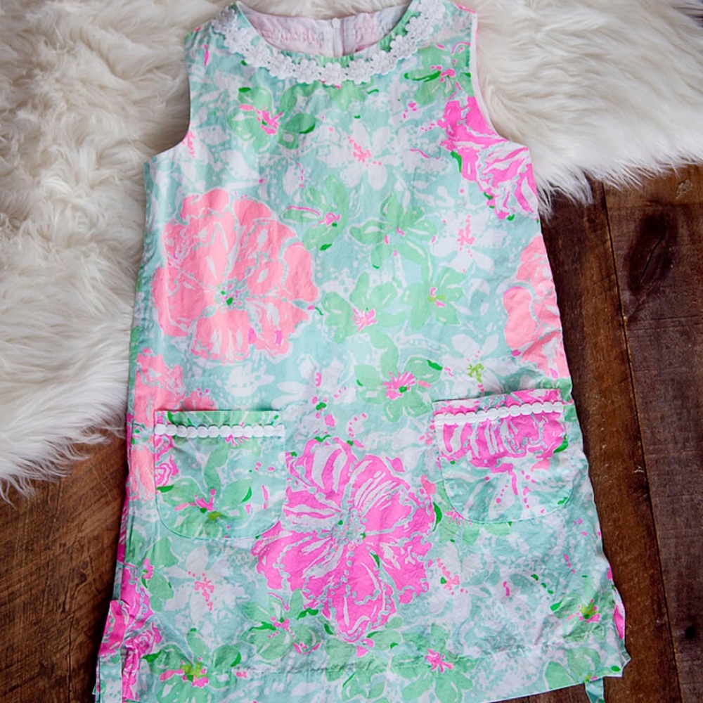 Lilly Pulitzer Girl's Harper Shift Dress Size 8